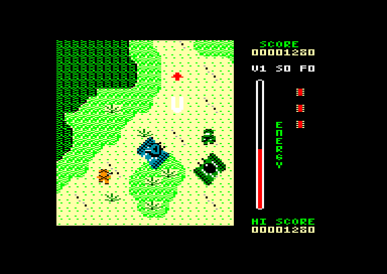screenshot of the Amstrad CPC game Tank by GameBase CPC