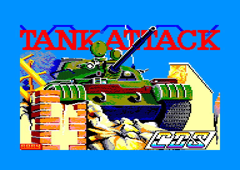 screenshot of the Amstrad CPC game Tank attack by GameBase CPC