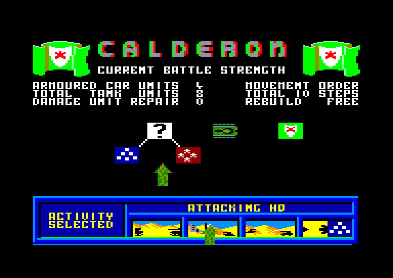 screenshot of the Amstrad CPC game Tank attack by GameBase CPC