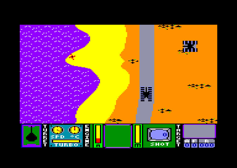screenshot of the Amstrad CPC game Tank Command by GameBase CPC