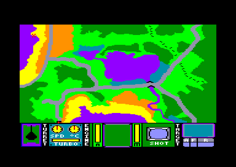 screenshot of the Amstrad CPC game Tank Command by GameBase CPC