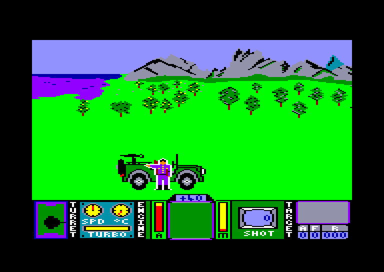 screenshot of the Amstrad CPC game Tank Command by GameBase CPC