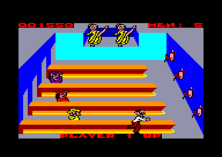 screenshot of the Amstrad CPC game Tapper by GameBase CPC