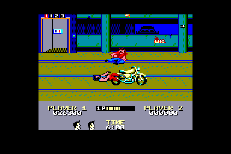 screenshot of the Amstrad CPC game Target Renegade by GameBase CPC