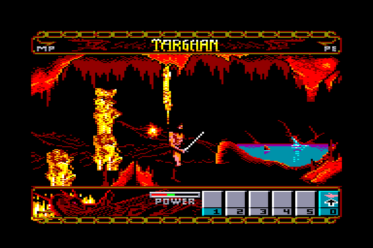 screenshot of the Amstrad CPC game Targhan by GameBase CPC