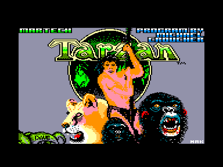 screenshot of the Amstrad CPC game Tarzan by GameBase CPC