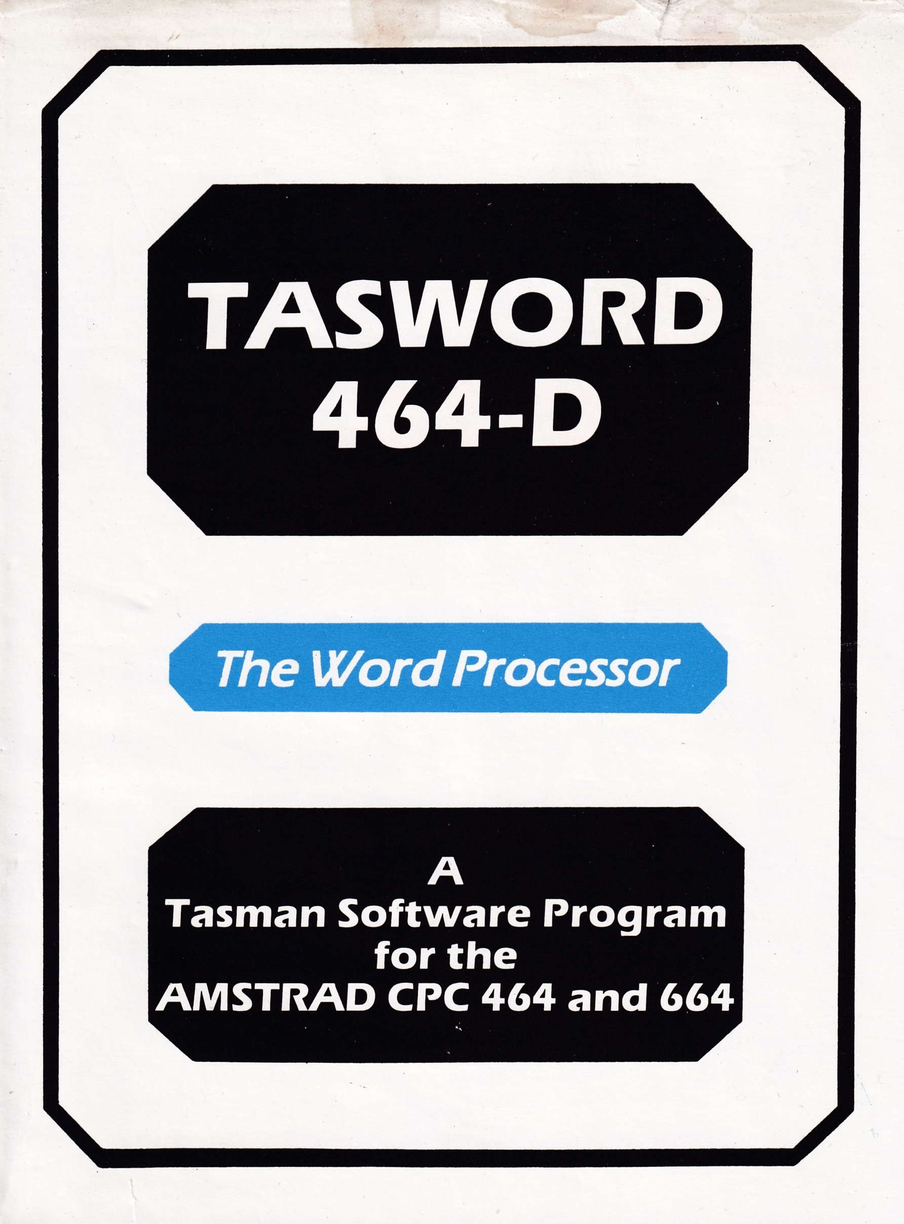 screenshot of the Amstrad CPC game Tasword 464-D by GameBase CPC