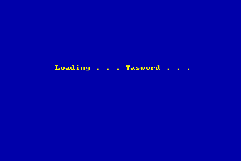 screenshot of the Amstrad CPC game Tasword 6128 by GameBase CPC
