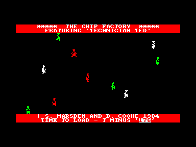 screenshot of the Amstrad CPC game Technician ted / chip factory by GameBase CPC