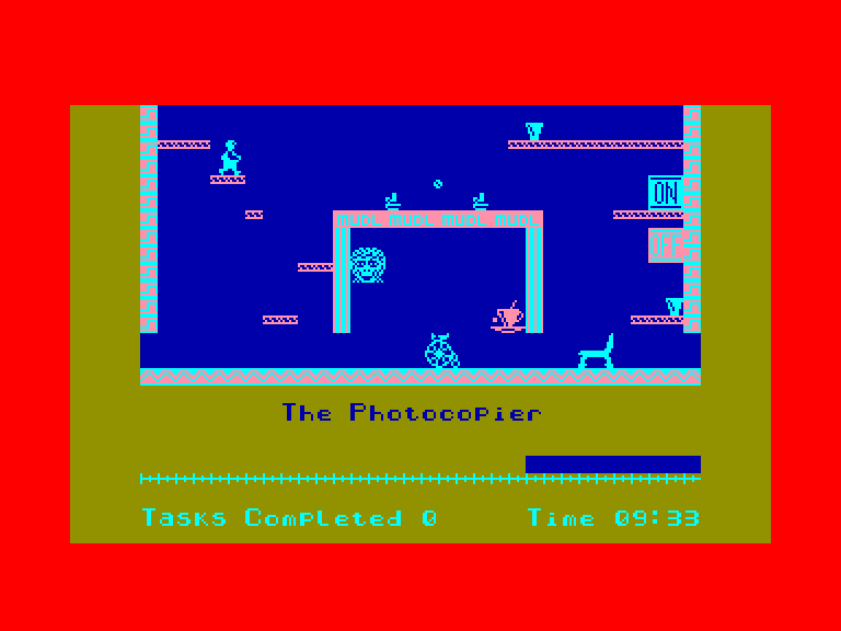 screenshot of the Amstrad CPC game Technician ted / chip factory by GameBase CPC