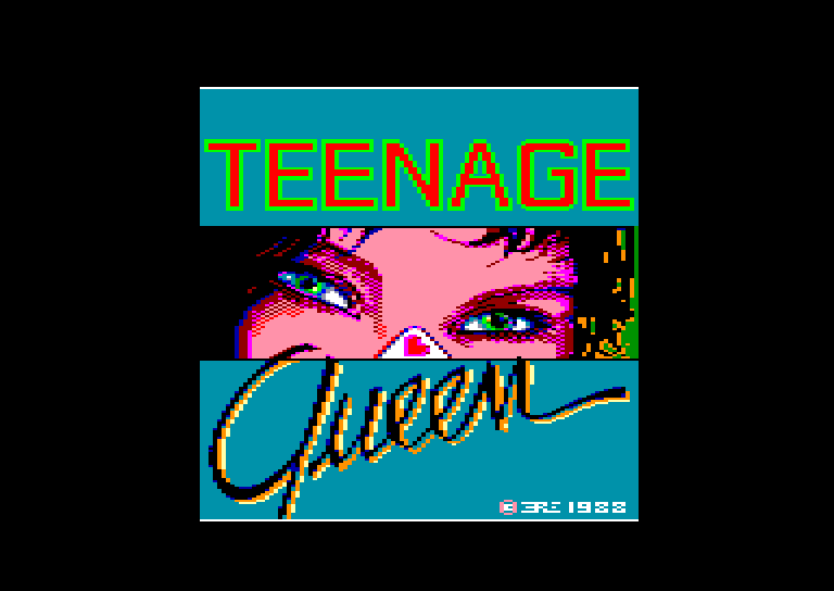 screenshot of the Amstrad CPC game Teenage queen by GameBase CPC