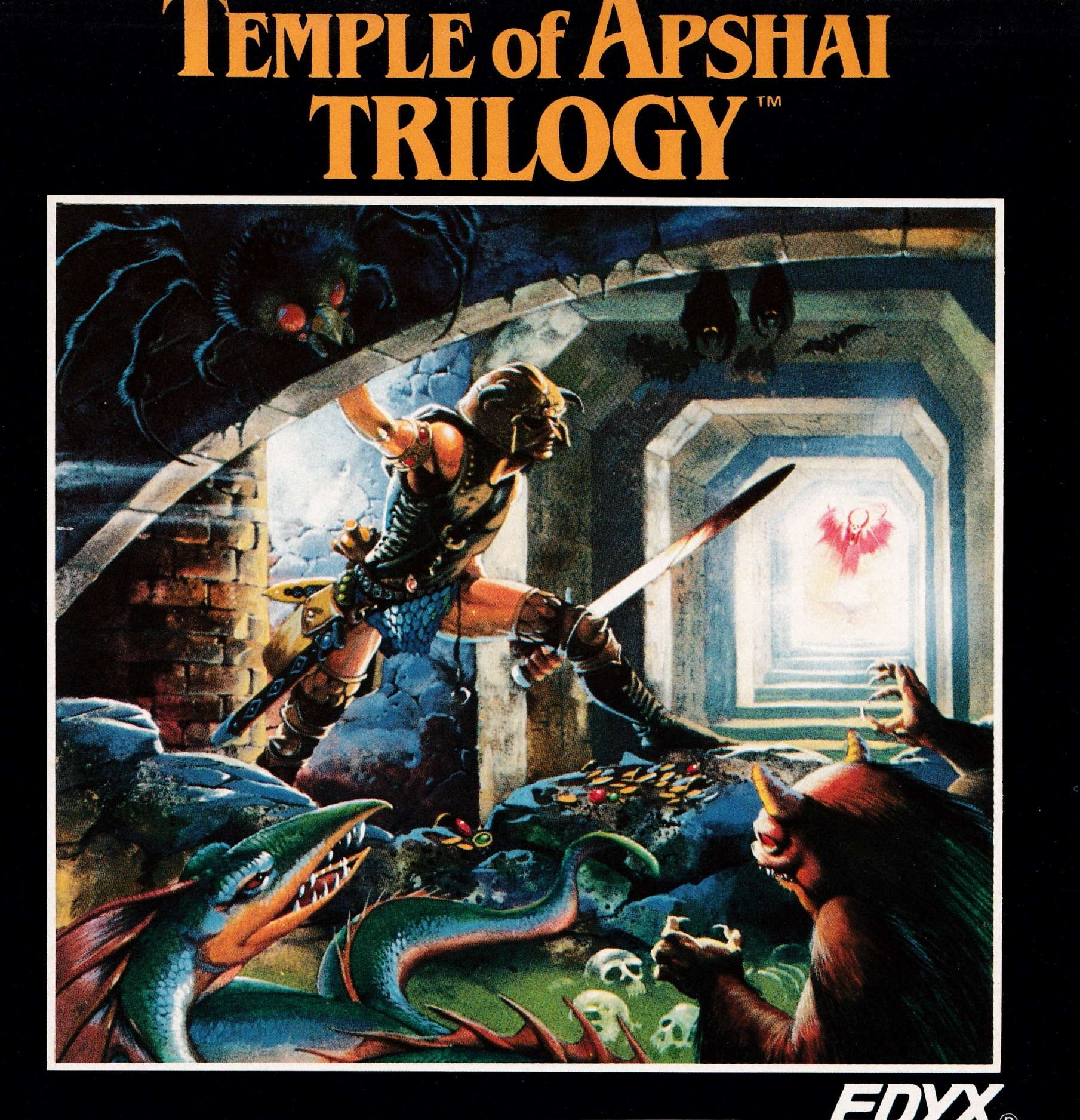 screenshot of the Amstrad CPC game Temple Of Apshai Trilogy by GameBase CPC