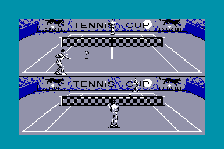 screenshot of the Amstrad CPC game Tennis cup by GameBase CPC