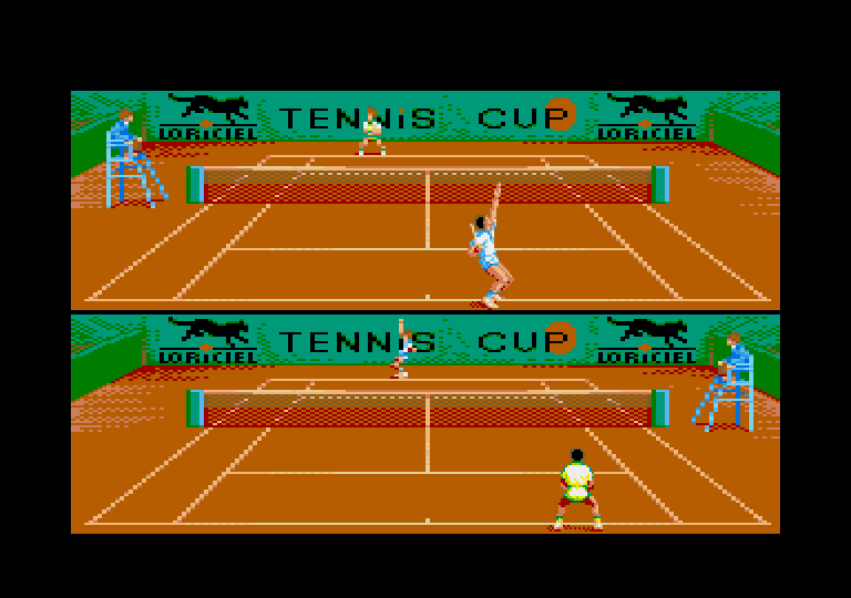 screenshot of the Amstrad CPC game Tennis Cup II by GameBase CPC