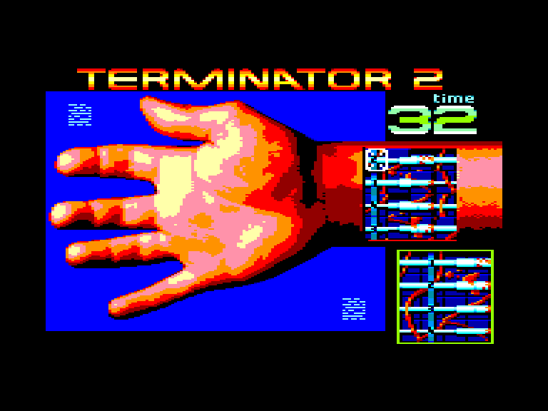 screenshot of the Amstrad CPC game Terminator 2 by GameBase CPC
