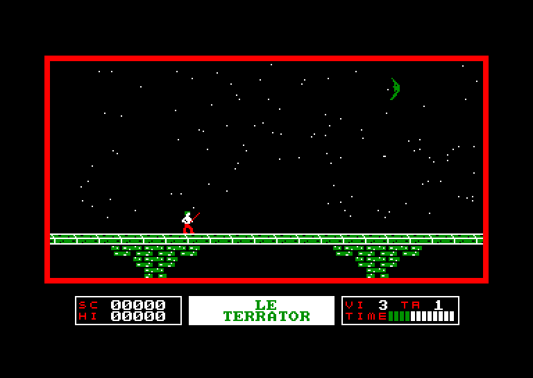 screenshot of the Amstrad CPC game Terrator (le) by GameBase CPC