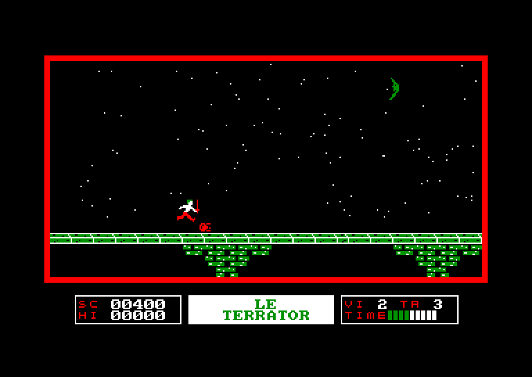 screenshot of the Amstrad CPC game Terrator (le) by GameBase CPC