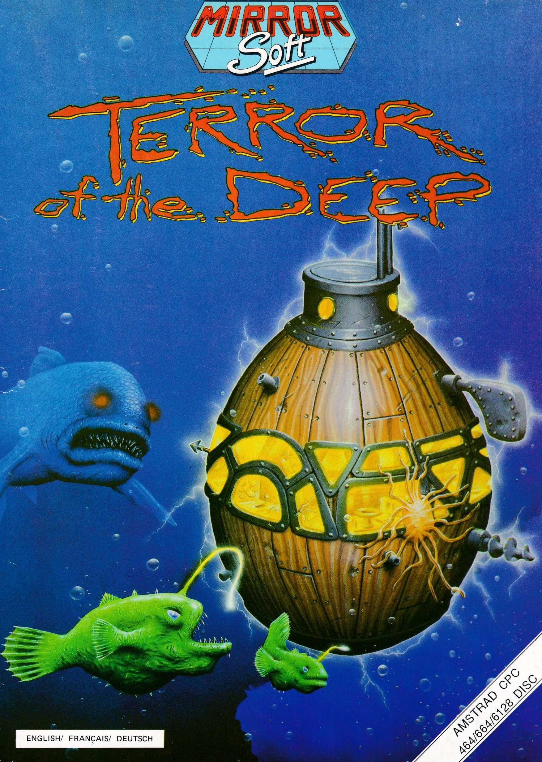 screenshot of the Amstrad CPC game Terror of the deep by GameBase CPC