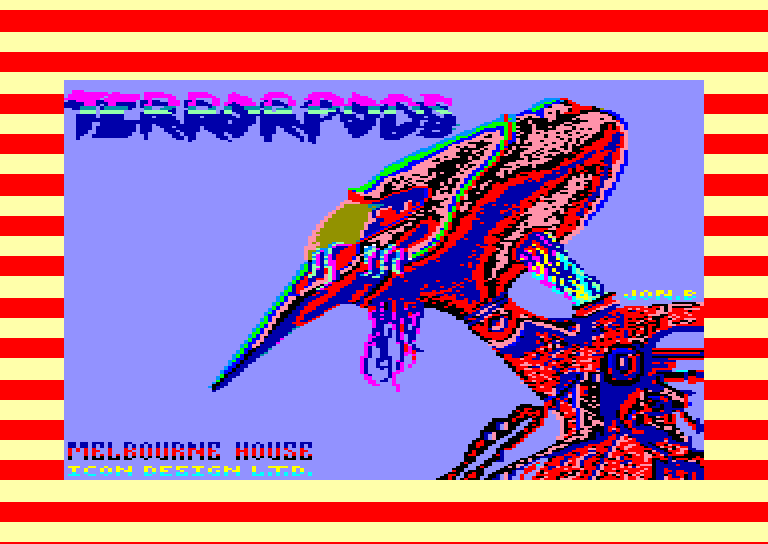 screenshot of the Amstrad CPC game Terrorpods by GameBase CPC