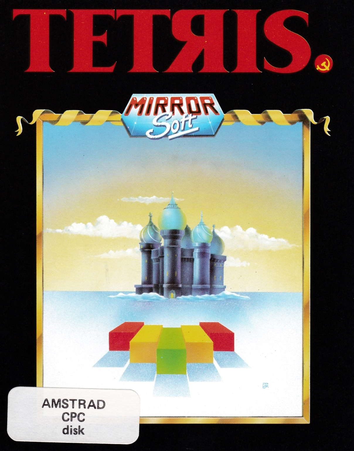 screenshot of the Amstrad CPC game Tetris (Mirrorsoft) by GameBase CPC