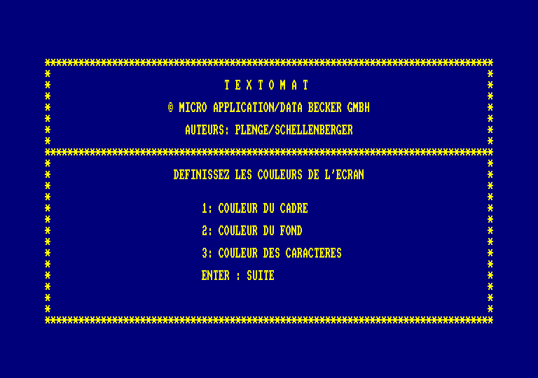 screenshot of the Amstrad CPC game Textomat by GameBase CPC