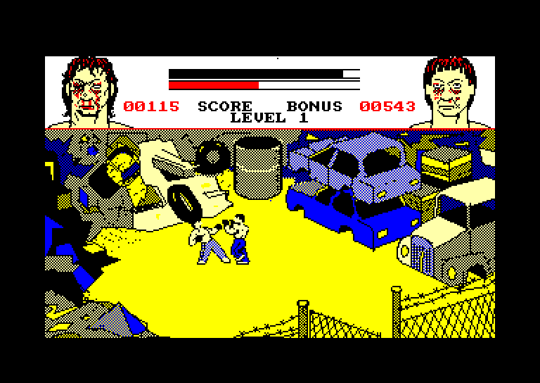 screenshot of the Amstrad CPC game Thai boxing by GameBase CPC