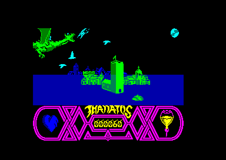 screenshot of the Amstrad CPC game Thanatos by GameBase CPC