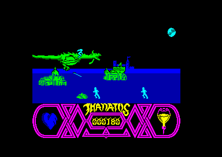 screenshot of the Amstrad CPC game Thanatos by GameBase CPC