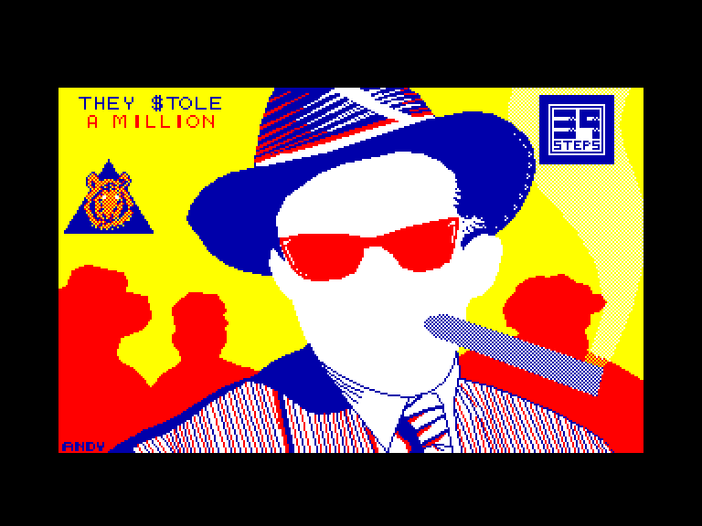 screenshot of the Amstrad CPC game They Stole a Million by GameBase CPC