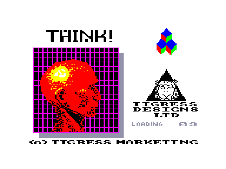 screenshot of the Amstrad CPC game Think ! by GameBase CPC