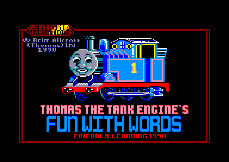 screenshot of the Amstrad CPC game Thomas The Tank Engine 2 - The Race by GameBase CPC