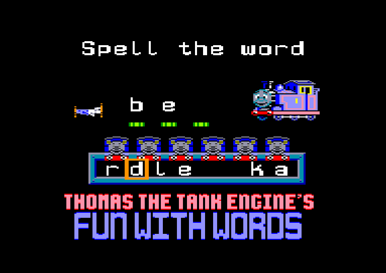 screenshot of the Amstrad CPC game Thomas The Tank Engine 2 - The Race by GameBase CPC