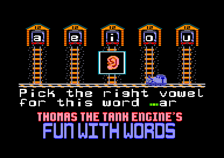 screenshot of the Amstrad CPC game Thomas The Tank Engine 2 - The Race by GameBase CPC