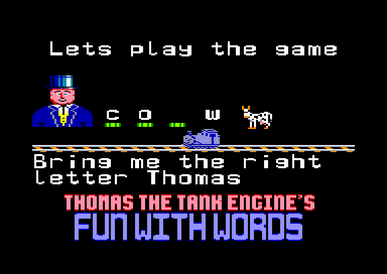 screenshot of the Amstrad CPC game Thomas The Tank Engine 2 - The Race by GameBase CPC