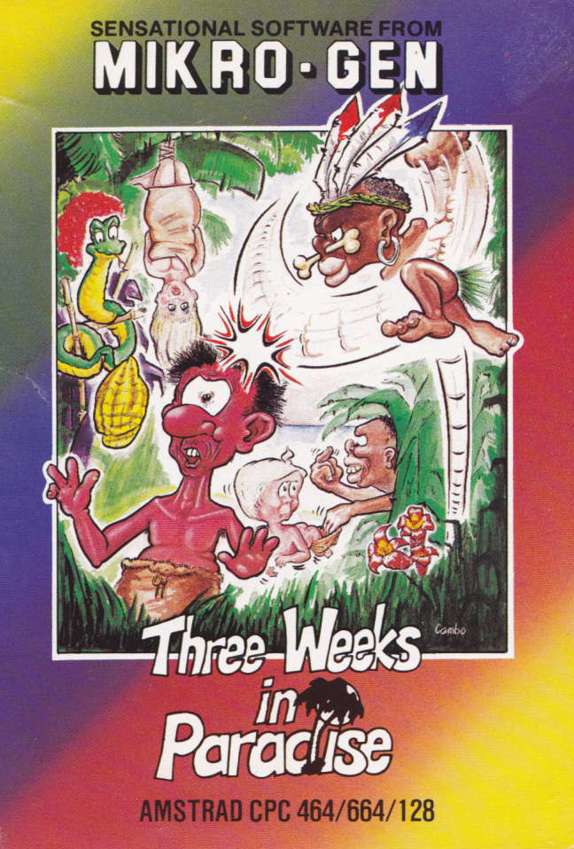 screenshot of the Amstrad CPC game Three weeks in paradise by GameBase CPC