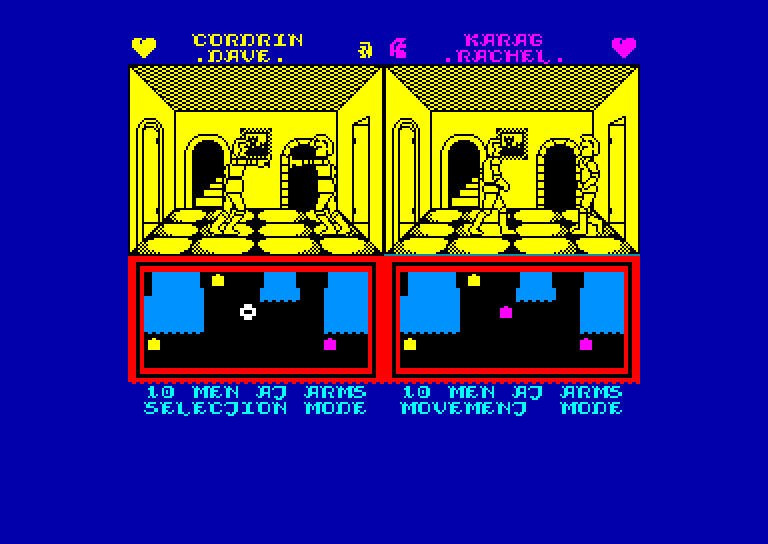 screenshot of the Amstrad CPC game Throne of fire by GameBase CPC