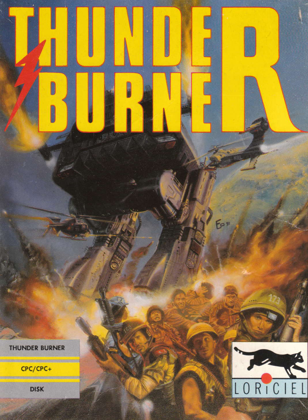 cover of the Amstrad CPC game Thunder Burner  by GameBase CPC