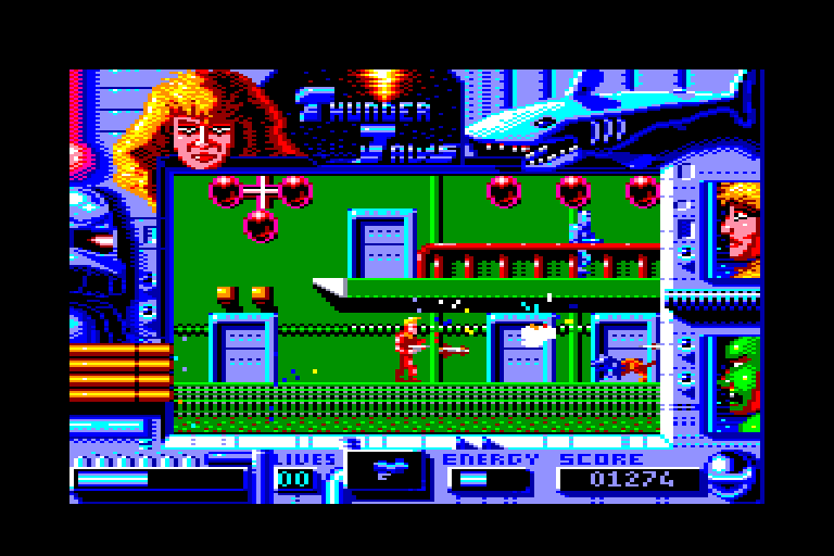 screenshot of the Amstrad CPC game Thunder Jaws by GameBase CPC