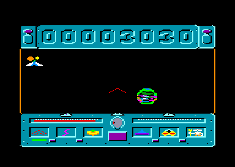 screenshot of the Amstrad CPC game Thunder zone by GameBase CPC