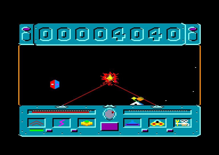 screenshot of the Amstrad CPC game Thunder zone by GameBase CPC