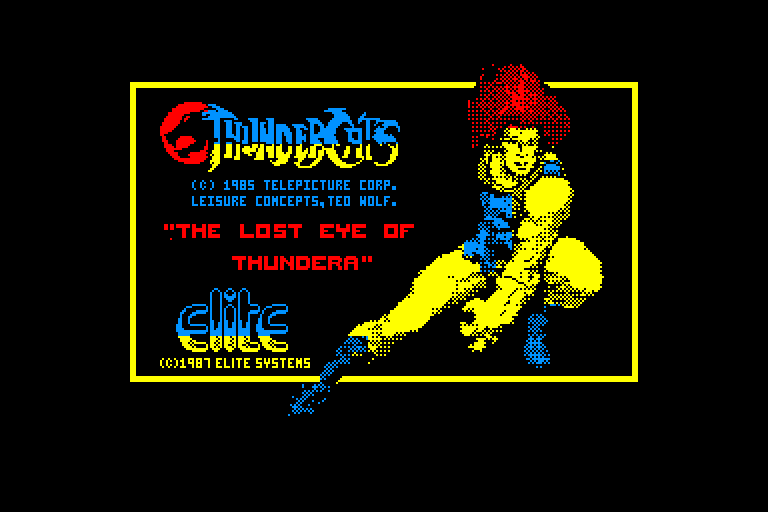 screenshot of the Amstrad CPC game Thundercats - The Lost Eye Of Thundera by GameBase CPC