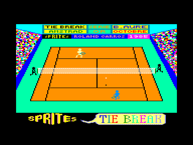 screenshot of the Amstrad CPC game Tie break by GameBase CPC