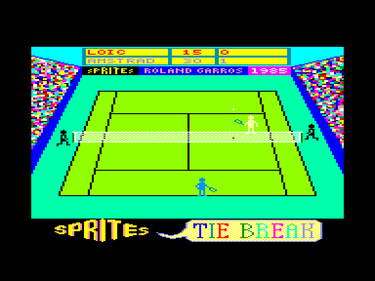 screenshot of the Amstrad CPC game Tie break by GameBase CPC