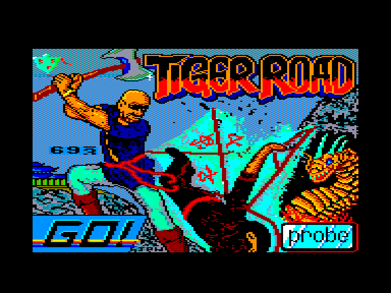 screenshot of the Amstrad CPC game Tiger Road by GameBase CPC