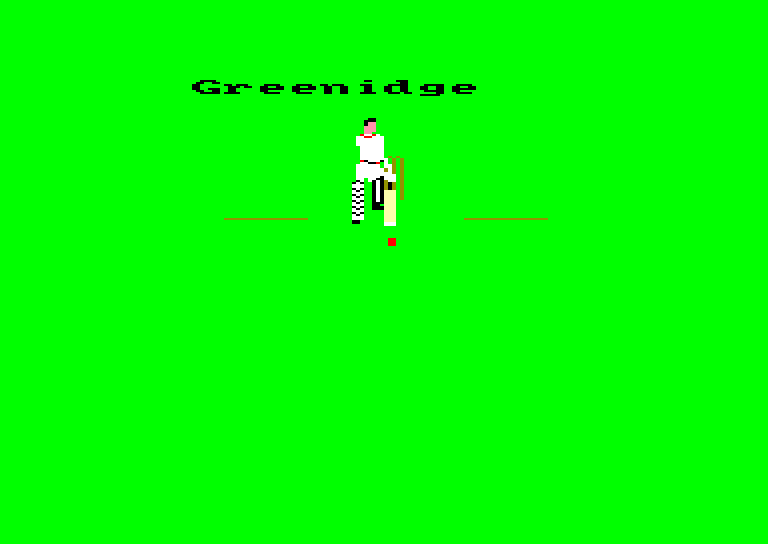 screenshot of the Amstrad CPC game Tim love's cricket by GameBase CPC