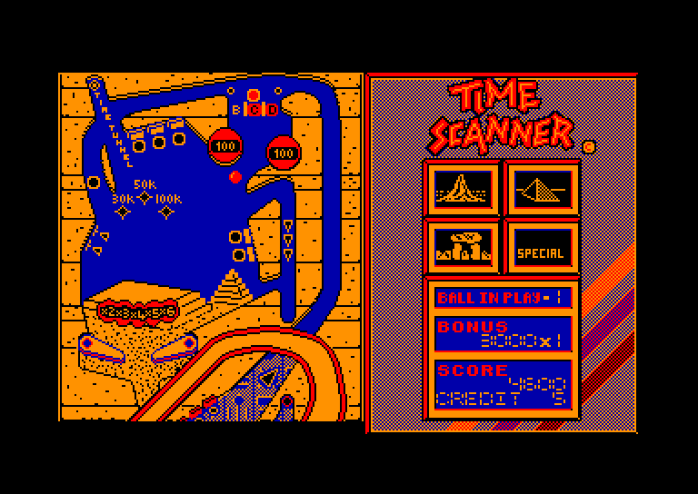 screenshot of the Amstrad CPC game Time scanner by GameBase CPC