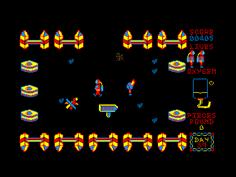 screenshot of the Amstrad CPC game Timelord by GameBase CPC