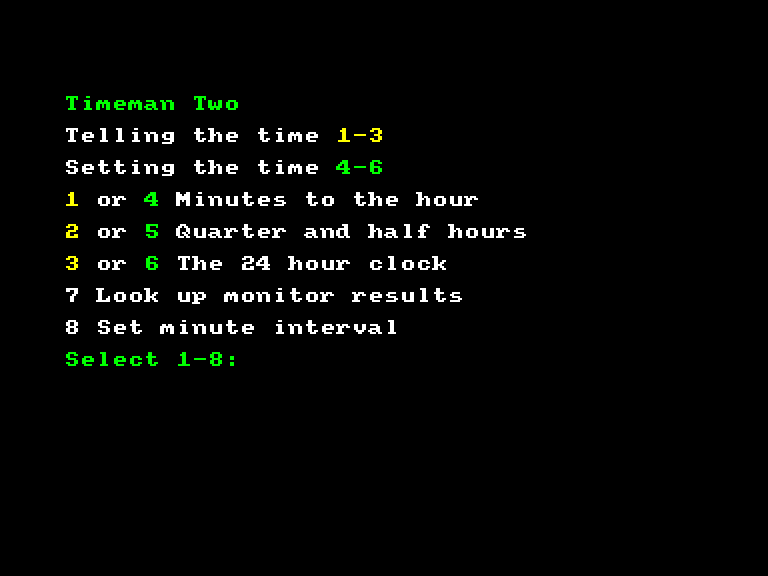 screenshot of the Amstrad CPC game Timeman two by GameBase CPC