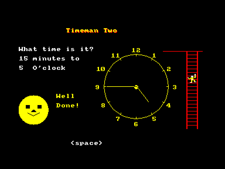 screenshot of the Amstrad CPC game Timeman two by GameBase CPC