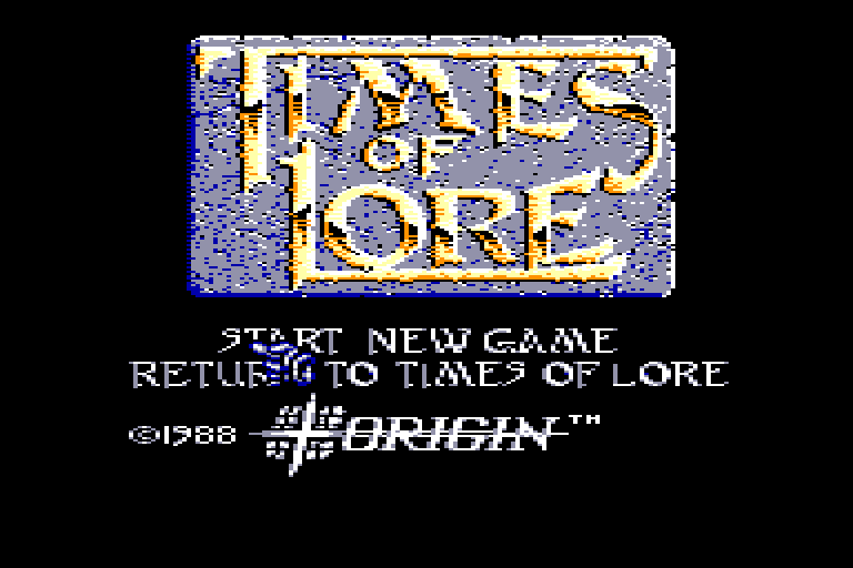 screenshot of the Amstrad CPC game Times of Lore by GameBase CPC